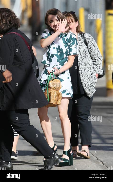 Maisie Williams Seen Arriving At Abc Studios For Jimmy Kimmel Live