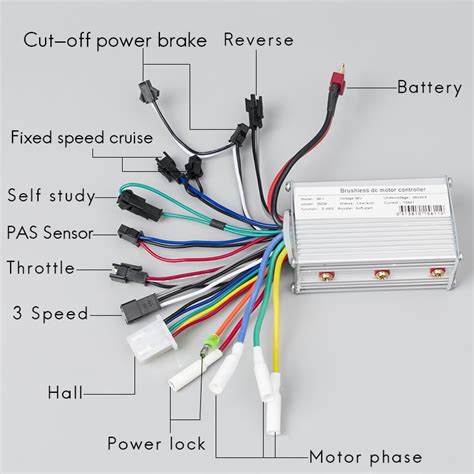 Electric Scooter 250w 350w 24v 36v 48v Dc Brushless Speed Controller