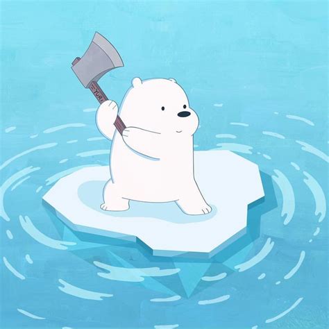 ice bear  littlebut fierce throwback icebeargram