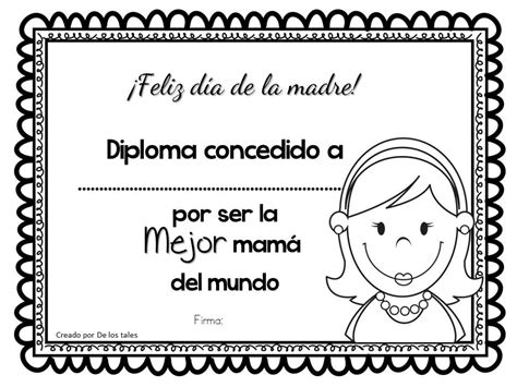 Día De La Madres Actividades Diplomas Vales Tarjetas Etc