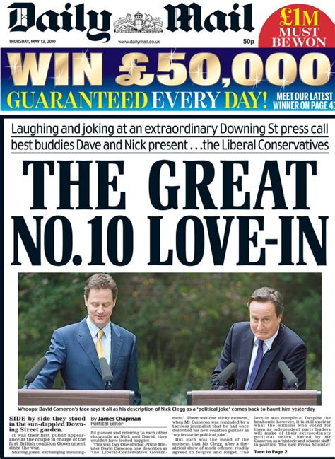 Each article provides up to the minute headlines and breakdowns of major events in the uk to ensure you're aware of the latest developments. David Cameron and Nick Clegg: Today's front pages present ...