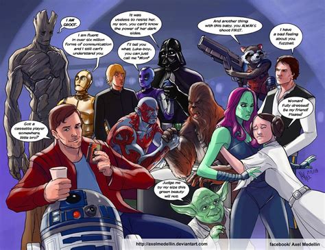 Tliid 222 Star Wars And Guardians Of The Galaxy By Axelmedellin