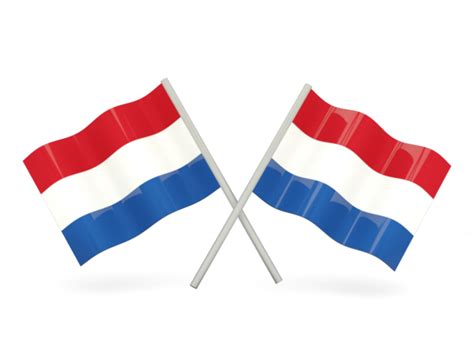 two wavy flags illustration of flag of netherlands