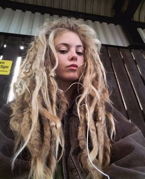 the dreads have a mind of their own updoshairstylesvintage blonde dreads white girl dreads