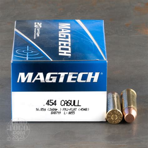 Magtech Sport Shooting 454 Casull 260 Grain Full Metal Jacket 20