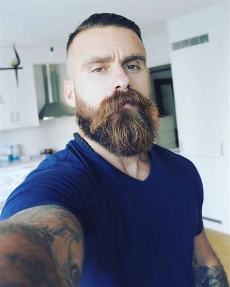 swedish beard model and personal trainer daniel daki savic sexy beard beard look epic beard