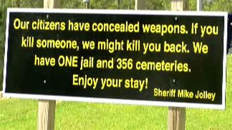 Georgia Sheriff Jolley Posts New Controversial Sign