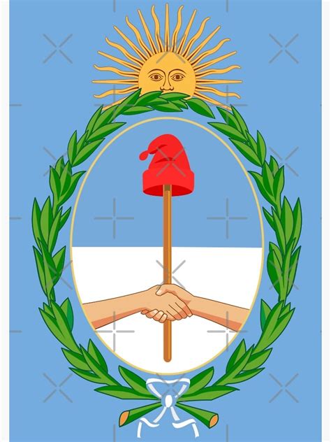 coat of arms of argentina poster for sale by shav redbubble