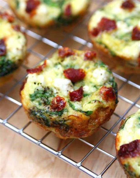 Spinach Feta And Sun Dried Tomato Egg Muffin Cups Recipe In 2020