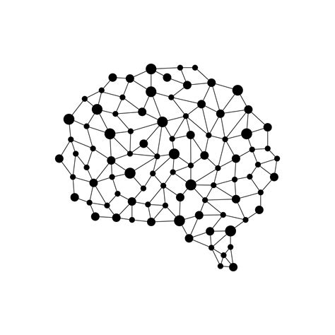 Human Brain From Nodes And Connections Neural Network 3076902 Vector