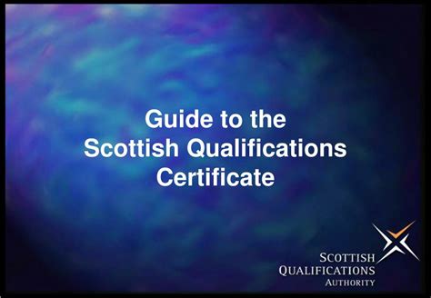 Ppt Guide To The Scottish Qualifications Certificate Powerpoint Presentation Id 3374884