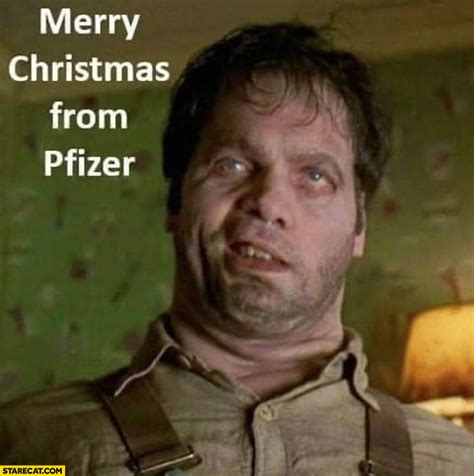 Merry Christmas from Pfizer man in black movie alien in human body ...