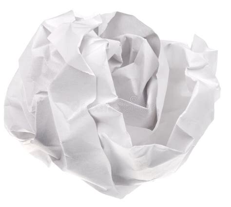 Crumpled Sheet Of Paper Stock Photo Image Of Paper Recycling 26413374