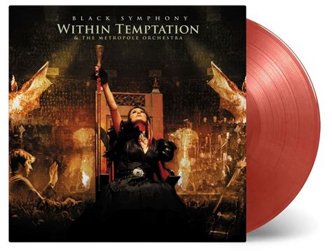 Within Temptation Black Symphony MOV ltd #d 180gm GOLD & RED Marbled ...