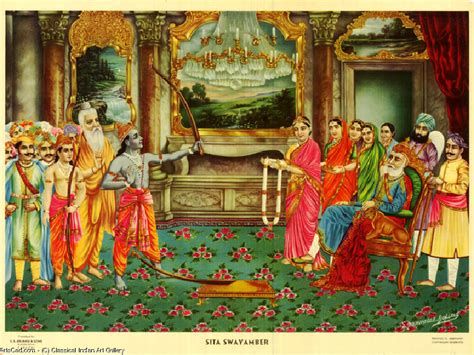 Artwork Classical Indian Art Gallery Oleograph Print By Ravi Varma