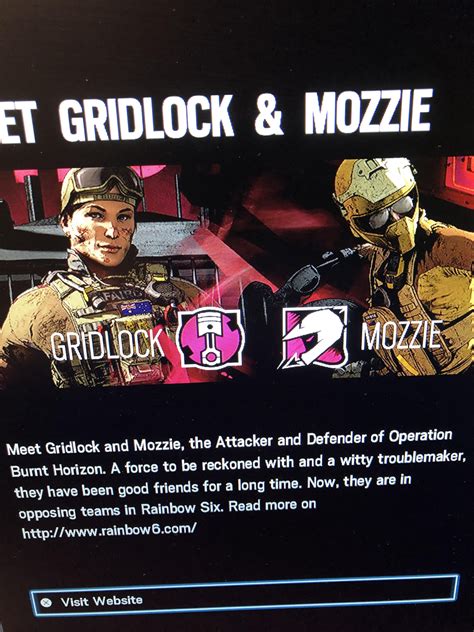 The New Icon For The Gridlock And Mozzie Rrainbow6