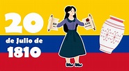 INDEPENDENCIA DE COLOMBIA para niños Resumen de 3 minutos | 20 DE JULIO ...