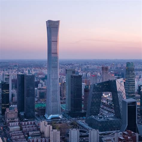 Kpf Completes Beijings Tallest Skyscraper Download Autocad Blocks