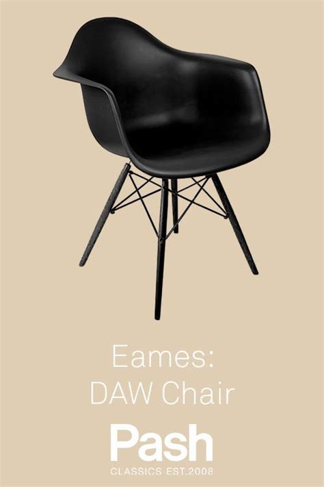 Eames Daw Chair Replica In Black And Black Legs Pash Classics Eames