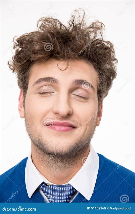 Man With Closed Eyes Stock Image Image Of Caucasian 51152369