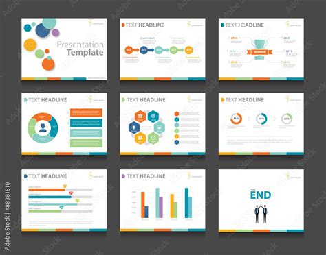 Colorful Infographic Business Presentation Template Setpowerpoint