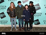 John Simm (second left) with his son Ryan Simm (left), daughter Molly ...