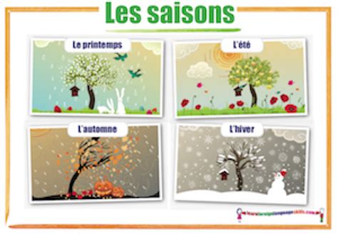 Learn Foreign Language Skills French Seasons Les Saisons