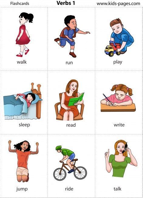 12 Ideas De Action Verbs Flashcards Vocabulario En Ingles Ingles Basico Para Niños Verbos Ingles