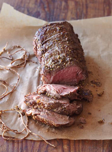 Ask the butcher to give you 2 pieces for use in. Roasted Beef Tenderloin with Mushroom Ragout | Williams ...