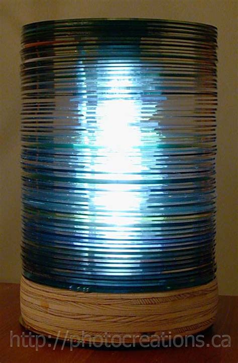 How To Make A Lamp From Cds Recycled Cds Recycled Crafts Repurposed