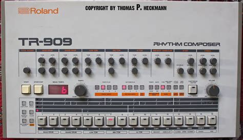 Roland Tr 909 Rhythm Composer Detroit Techno Drum Machine