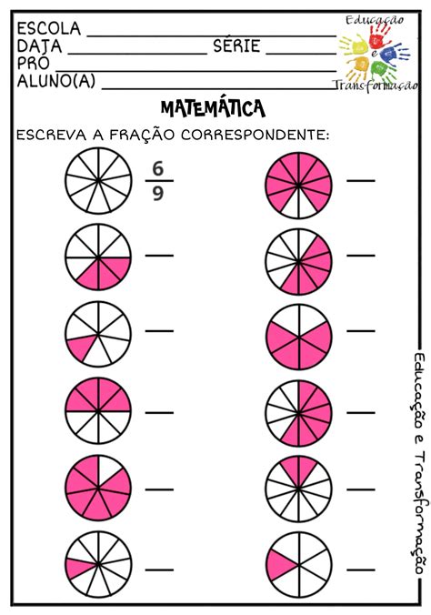 Atividade De Frações Equivalentes 5 Ano