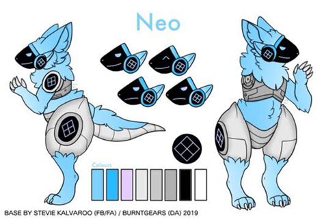Made A Reference Sheet Of My Protogen Base By Burntgears On Deviantart