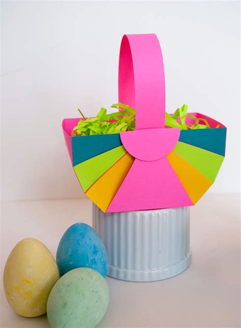 Easy Diy Paper Easter Basket Merriment Design