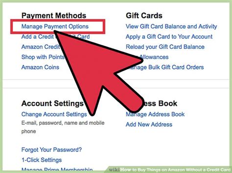 I've been thinking of getting the amazon credit card to get 5% back but i would only use it on amazon because i can get 2% or more back everywhere else with my other rewards cards. 3 Ways to Buy Things on Amazon Without a Credit Card - wikiHow
