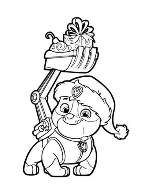 Free printable coloring pages for kids and adults. Rubble Paw Patrol coloring pages. Download and print ...