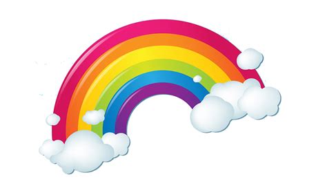 Png Rainbow With Clouds Transparent Rainbow With Clou Vrogue Co