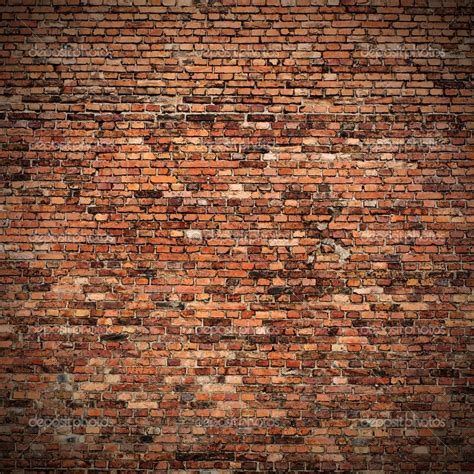Red Brick Wall Texture Grunge Background With Vignetted