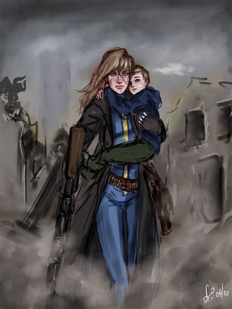 Fallout Sketch Post Apocalyptic Mom By Arideya On Deviantart Fallout