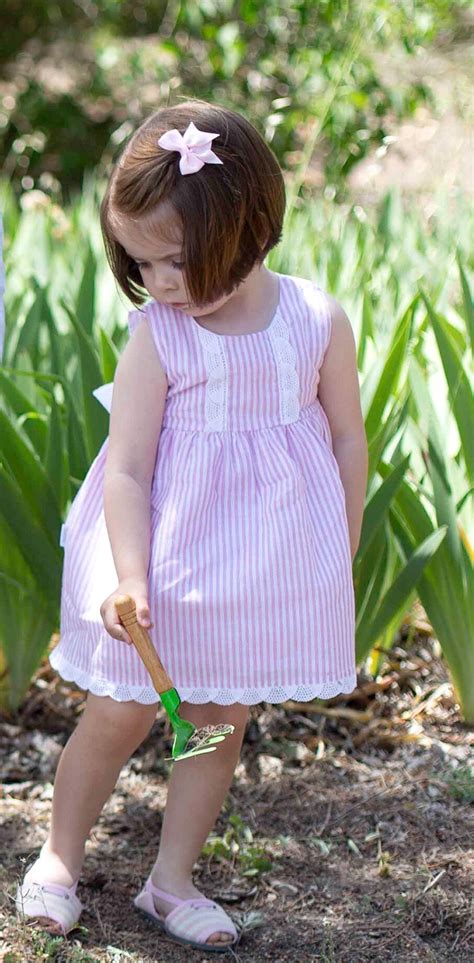 Babidu Pink Candy Striped Bow Back Dress Briannagh Childrens Boutique