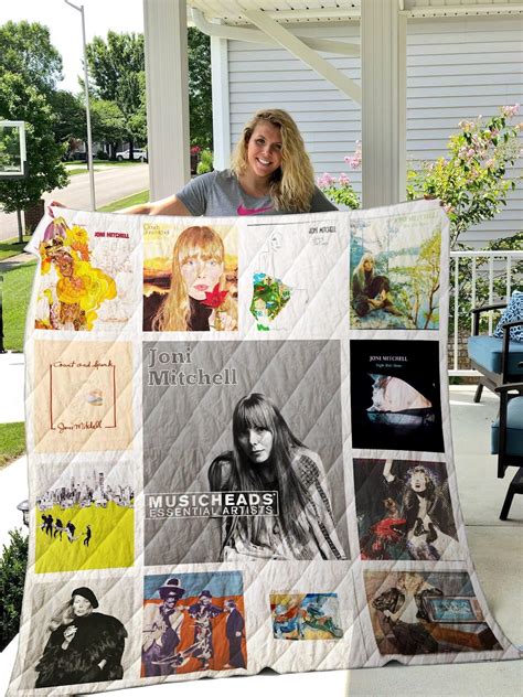 Joni Mitchell Quilt Blanket - Army Merch Shop