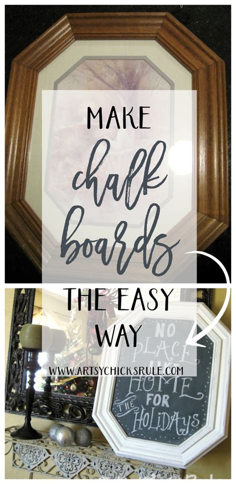 We usually use made out of when we talk about something that has been changed or transformed from one thing into another DIY Chalkboards From Old Pictures...Easy! - Artsy Chicks ...