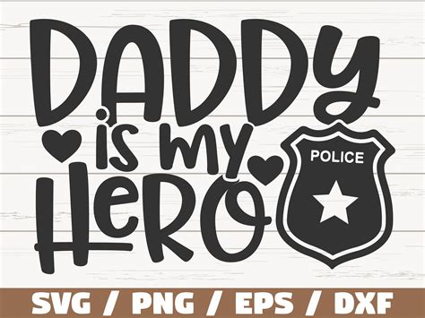 Daddy Is My Hero Svg Cut File Cricut Utilisation Etsy