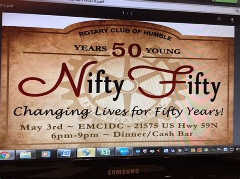 Humble Rotary Nifty Fifty Rotary Club Of Lake Houston Area