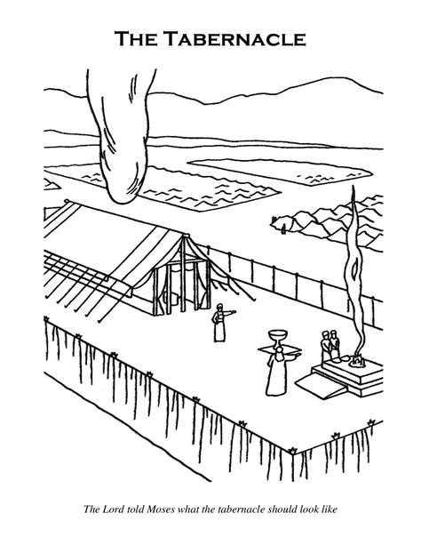 Tabernacle Coloring Page Free Sketch Coloring Page