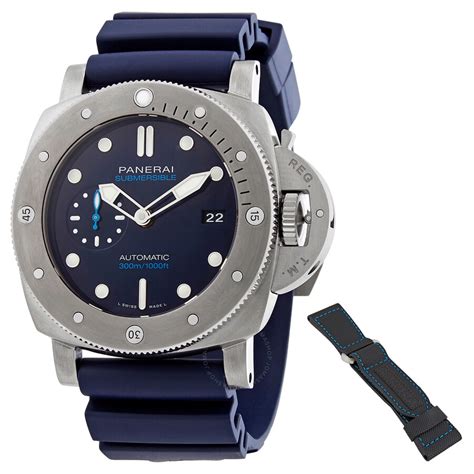 Panerai Submersible Bmg Tech Automatic Blue Dial Mens Watch Pam00692