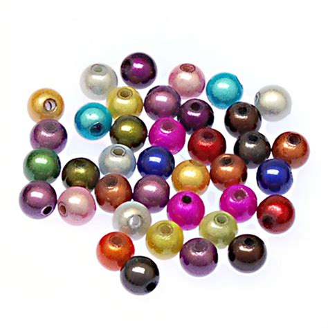 Miracle Beadsperles Magiquesacrylic Beads6mm Round Magique Perles Beads Random Mixed Color In