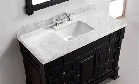 Shaco contemporary 21 x 12 porcelain ceramic wall mounted bathroom vessel sink, rectangular one hole bowl lavatory vanity big bathroom sink 5.0 out of 5 stars 3 $105.99 $ 105. Bathroom Vanity Tops: DIY Solution for Bath Counters