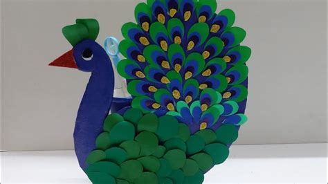 Diy Amazing Idea To Make A Pen Stand 3d Paper Peacock Diy Peacock