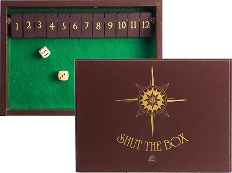Sterling Gaming Sterling Games Wooden Shut The Box Game ~ 12 Numbers